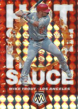 2021 Panini Mosaic - Hot Sauce Mosaic #HS1 Mike Trout Front