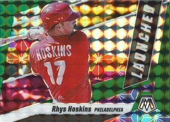 2021 Panini Mosaic - Launched Green Mosaic #L5 Rhys Hoskins Front