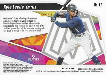 2021 Panini Mosaic - Launched Green Mosaic #L8 Kyle Lewis Back