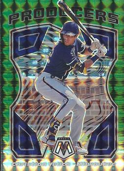 2021 Panini Mosaic - Producers Green #P5 Christian Yelich Front