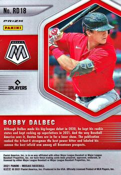 2021 Panini Mosaic - Rookie Debut Quick Pitch #RD18 Bobby Dalbec Back