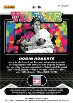 2021 Panini Mosaic - Vintage Green #V6 Robin Roberts Back