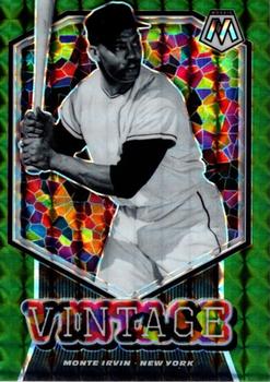 2021 Panini Mosaic - Vintage Green #V14 Monte Irvin Front