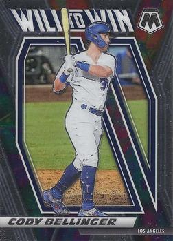 2021 Panini Mosaic - Will to Win #WTW1 Cody Bellinger Front