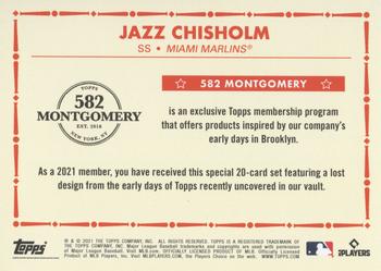 2020-21 Topps 582 Montgomery Club Set 4 #NNO Jazz Chisholm Back