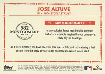 2020-21 Topps 582 Montgomery Club Set 4 #NNO Jose Altuve Back