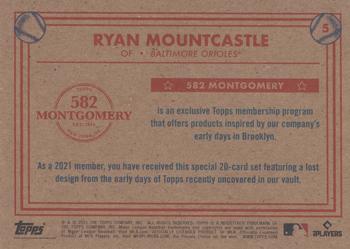 2020-21 Topps 582 Montgomery Club Set 3 #5 Ryan Mountcastle Back