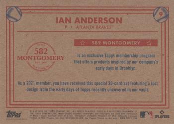 2020-21 Topps 582 Montgomery Club Set 3 #9 Ian Anderson Back