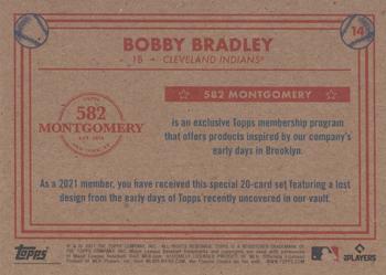 2020-21 Topps 582 Montgomery Club Set 3 #14 Bobby Bradley Back