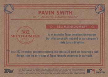 2020-21 Topps 582 Montgomery Club Set 3 #18 Pavin Smith Back