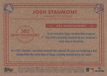 2020-21 Topps 582 Montgomery Club Set 3 #20 Josh Staumont Back