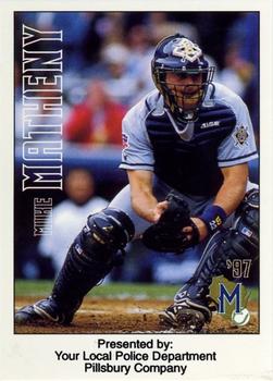 1997 Milwaukee Brewers Police - Your Local Police Department / Pillsbury Company #NNO Mike Matheny Front
