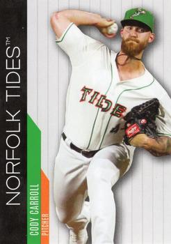 2021 Choice Norfolk Tides #6 Cody Carroll Front