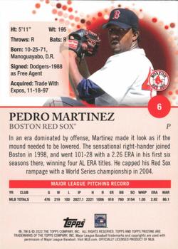 2022 Topps Pristine #6 Pedro Martinez Back
