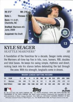 2022 Topps Pristine #13 Kyle Seager Back
