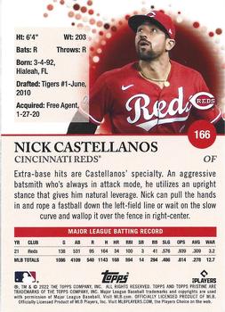 2022 Topps Pristine #166 Nick Castellanos Back