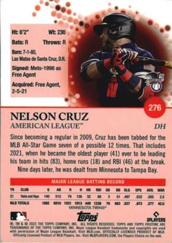 2022 Topps Pristine #276 Nelson Cruz Back