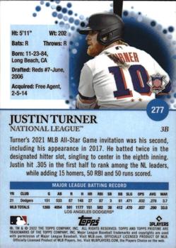 2022 Topps Pristine #277 Justin Turner Back
