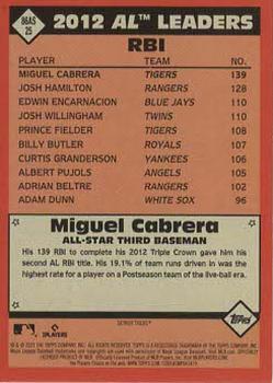 2021 Topps - 1986 Topps Baseball 35th Anniversary All-Stars Green #86AS-25 Miguel Cabrera Back