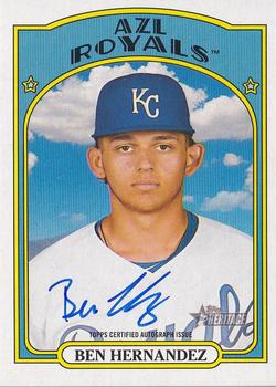 2021 Topps Heritage Minor League - Real One Autographs #ROA-BH Ben Hernandez Front