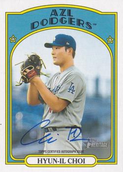 2021 Topps Heritage Minor League - Real One Autographs #ROA-HC Hyun-il Choi Front
