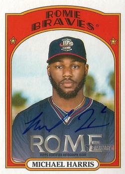 2021 Topps Heritage Minor League - Real One Autographs #ROA-MH Michael Harris Front
