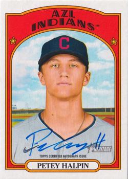 2021 Topps Heritage Minor League - Real One Autographs #ROA-PH Petey Halpin Front
