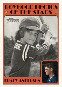 2021 Topps Heritage Minor League - 1972 Topps Boyhood Photos of the Stars #72TBPS-11 Brady Anderson Front
