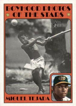 2021 Topps Heritage Minor League - 1972 Topps Boyhood Photos of the Stars #72TBPS-12 Miguel Tejada Front
