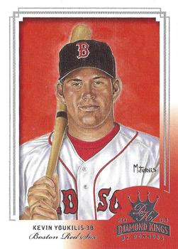 2003 Donruss/Leaf/Playoff (DLP) Rookies & Traded - 2003 Donruss Diamond Kings Rookies & Traded #191 Kevin Youkilis Front