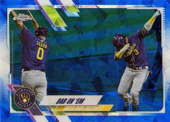 2021 Topps Chrome Sapphire Edition #7 Dab on 'Em Front