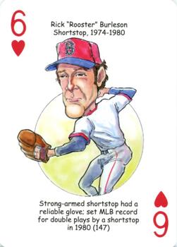 2011 Hero Decks Boston Red Sox Baseball Heroes Playing Cards #6♥ Rick Burleson Front