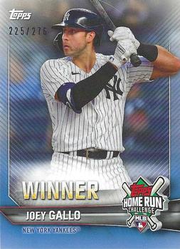 2021 Topps - Home Run Challenge Winners August #HRW-33 Joey Gallo Front