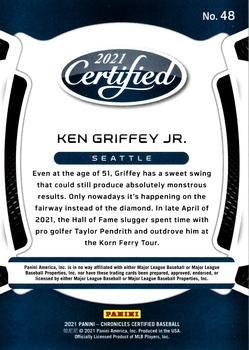 2021 Panini Chronicles - Certified #48 Ken Griffey Jr. Back