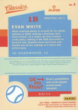 2021 Panini Chronicles - Classics #5 Evan White Back