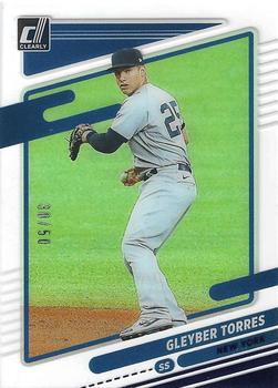 2021 Panini Chronicles - Clearly Donruss Blue #10 Gleyber Torres Front