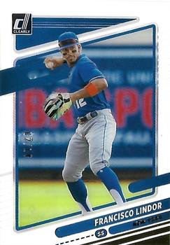 2021 Panini Chronicles - Clearly Donruss Gold #4 Francisco Lindor Front