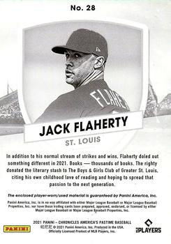 2021 Panini Chronicles - Gold #28 Jack Flaherty Back