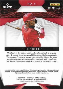 2021 Panini Chronicles - Limited #11 Jo Adell Back