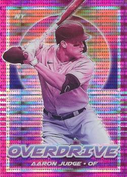 2021 Panini Chronicles - Overdrive Pink Pulsar #18 Aaron Judge Front