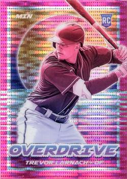 2021 Panini Chronicles - Overdrive Pink Pulsar #23 Trevor Larnach Front