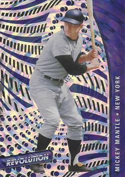 2021 Panini Chronicles - Revolution Fractal #43 Mickey Mantle Front