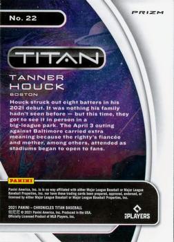 2021 Panini Chronicles - Titan Building Blocks #22 Tanner Houck Back