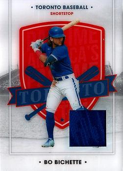 2021 Panini Chronicles - America's Pastime Swatches #2 Bo Bichette Front