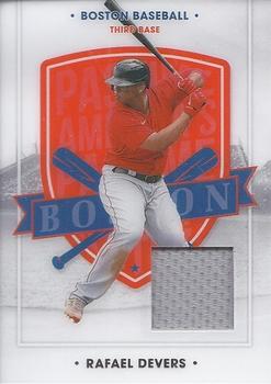 2021 Panini Chronicles - America's Pastime Swatches #5 Rafael Devers Front