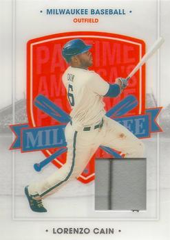 2021 Panini Chronicles - America's Pastime Swatches #38 Lorenzo Cain Front