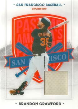 2021 Panini Chronicles - America's Pastime Swatches #46 Brandon Crawford Front