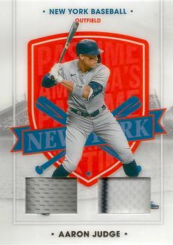 2021 Panini Chronicles - America's Pastime Dual Swatches #3 Aaron Judge Front