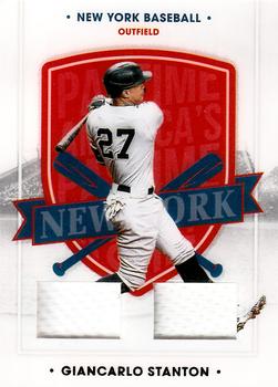 2021 Panini Chronicles - America's Pastime Dual Swatches #19 Giancarlo Stanton Front