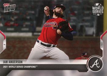 2021 Topps Now World Series Champions Atlanta Braves #WS-2 Ian Anderson Front